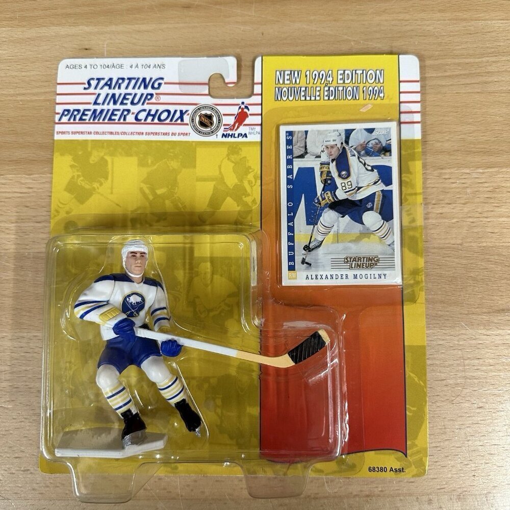 ALEXANDER MOGILNY - Sabres - Starting Lineup 1994 NHL CANADIAN SLU Figure & Card